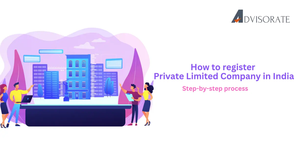 Business team registering a private limited company online in India